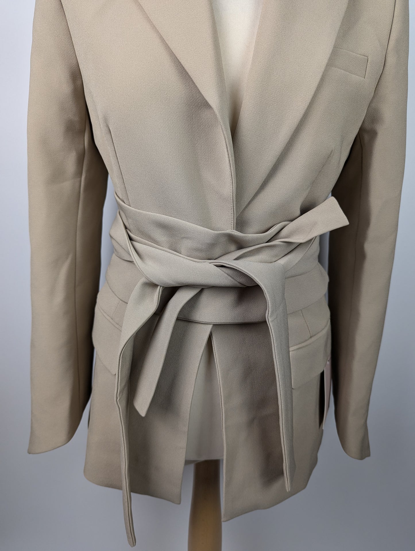 ODD MUSE Women's Belted Blazer - Taupe