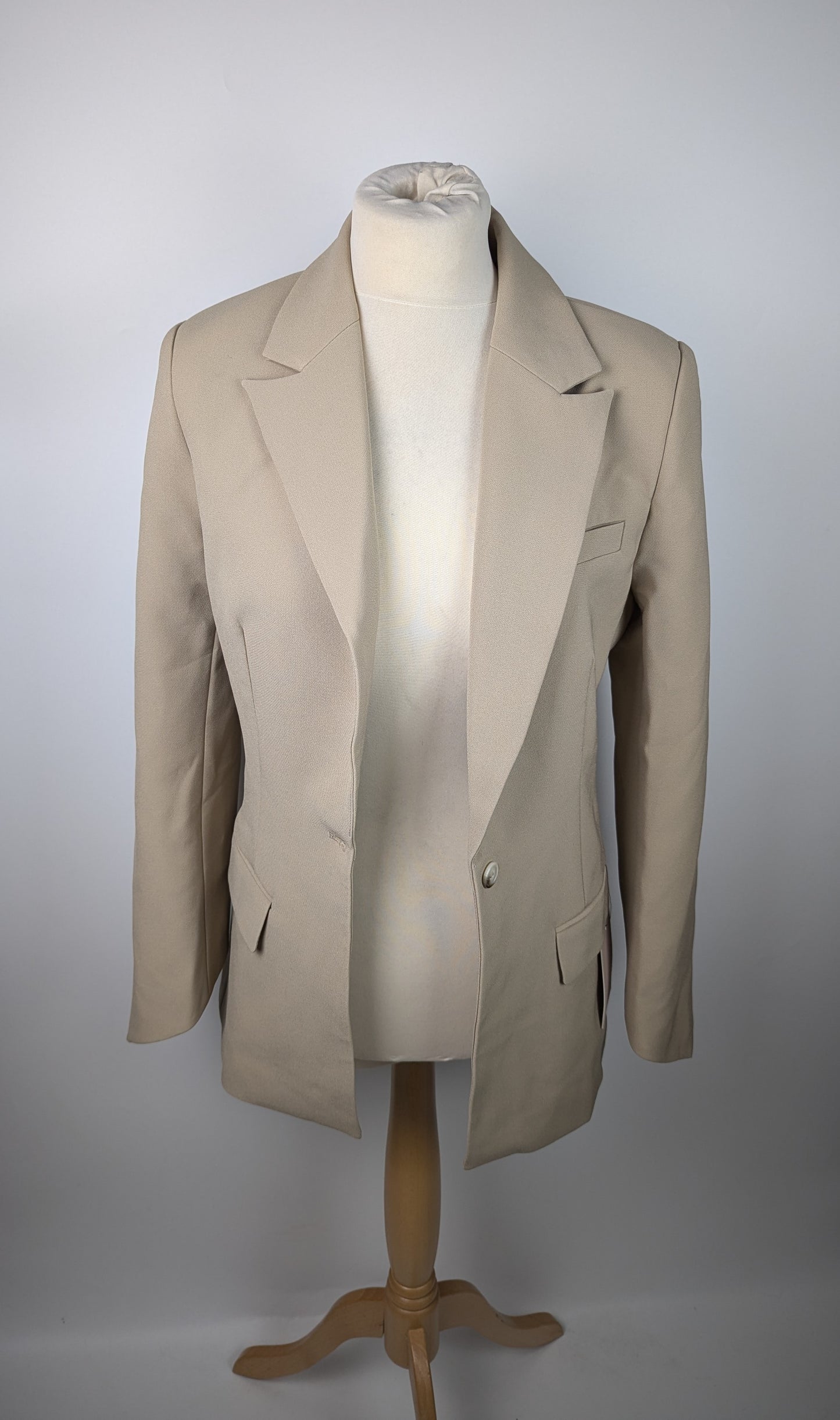 ODD MUSE Women's Belted Blazer - Taupe