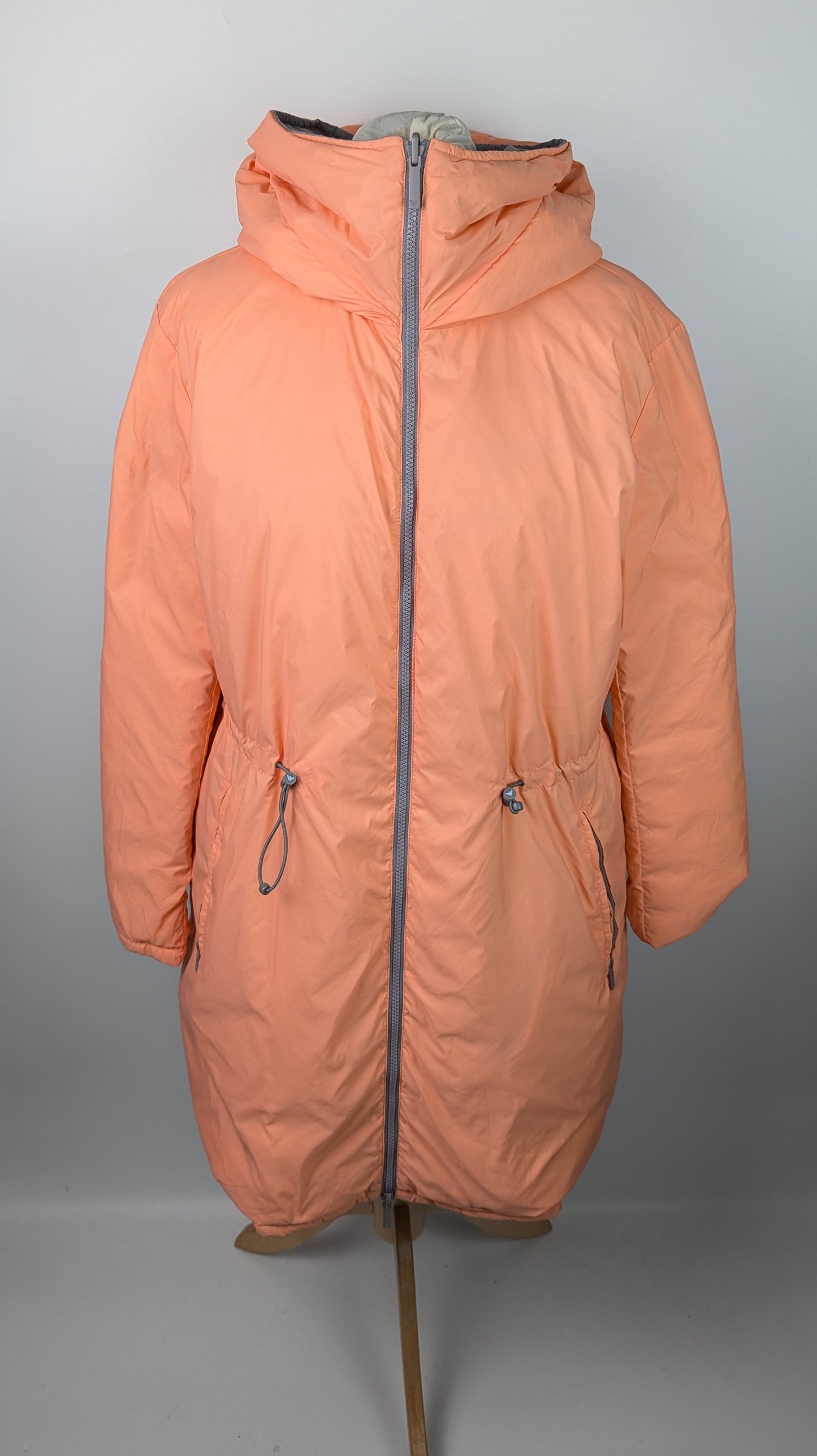 Emporio Armani Reversible Padded Coat Womens - Grey / Peach
