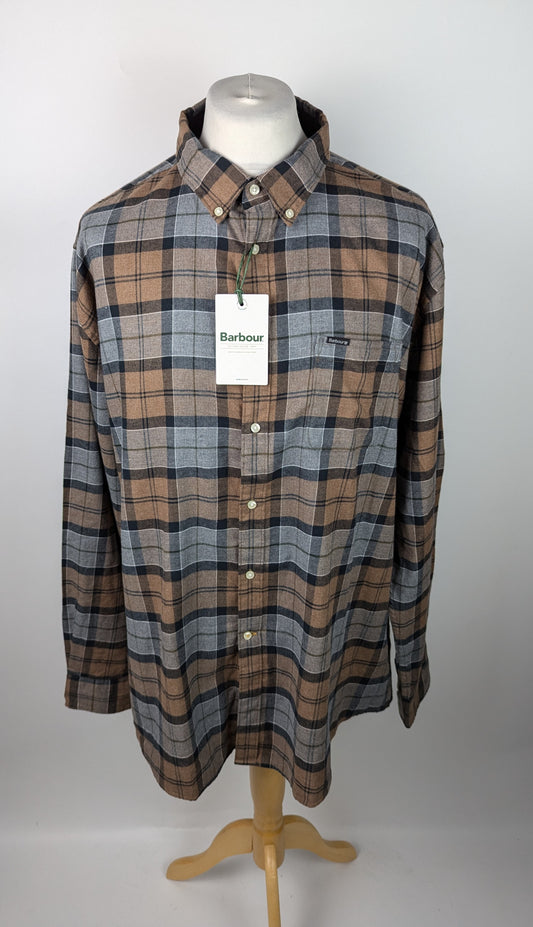 Barbour Mens Rasay Tailored Fit Shirt - Brown