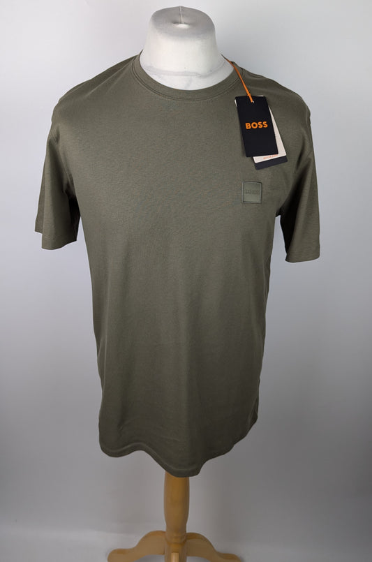 Boss Tales Regular Fit T-shirt Mens - Open Green