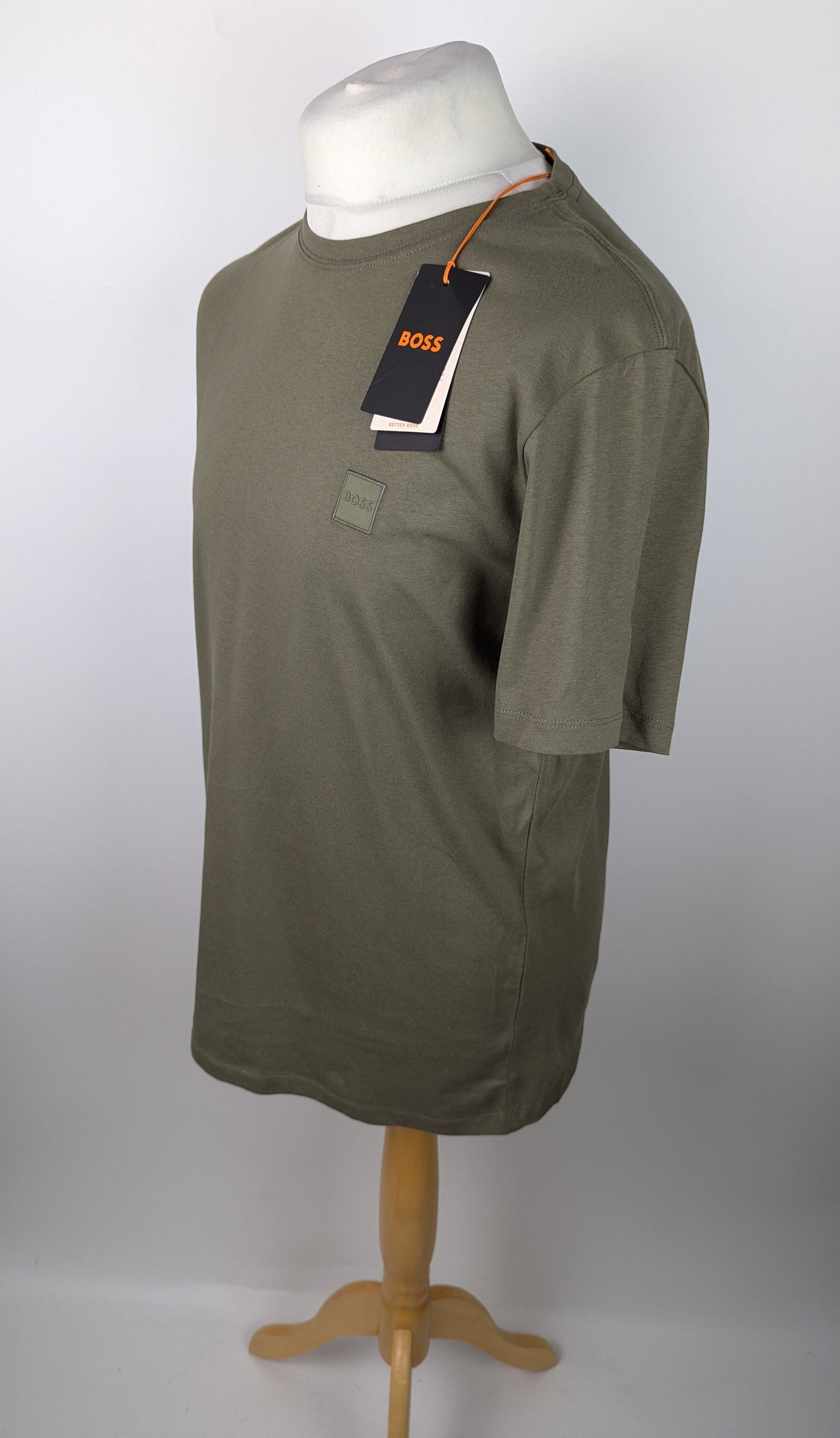Boss Tales Regular Fit T-shirt Mens - Open Green