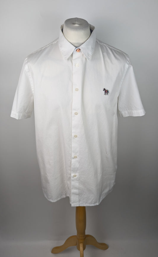 PS Paul Smith Zebra Short Sleeve Shirt - White