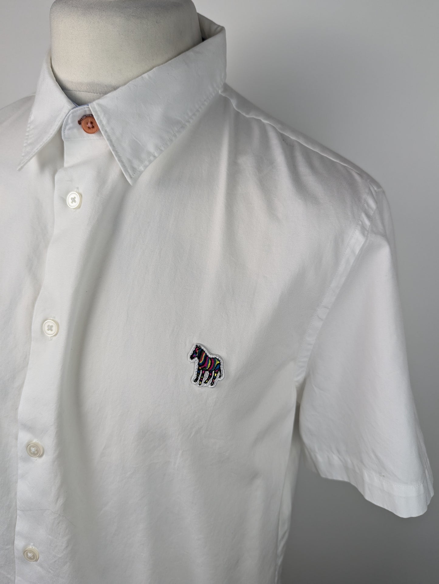 PS Paul Smith Zebra Short Sleeve Shirt - White