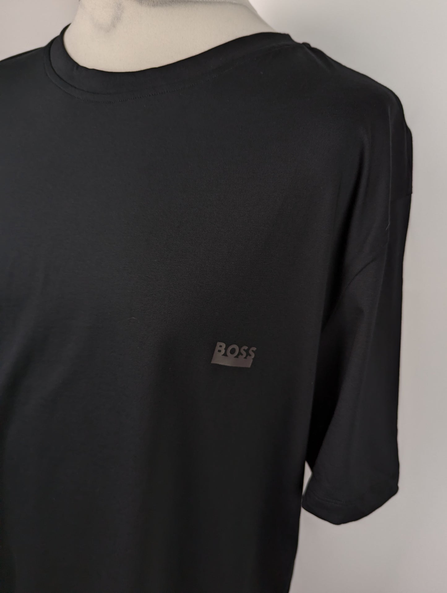 Boss Logo RN T Shirt Mens - Black