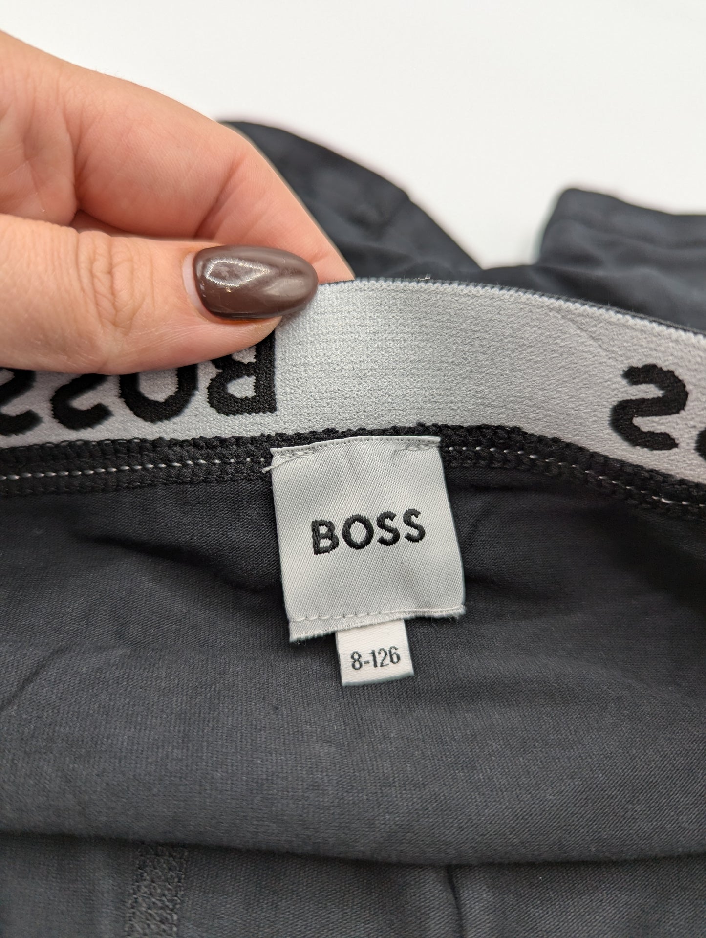 Boss 2 Pack Logo Boxers Junior - Black