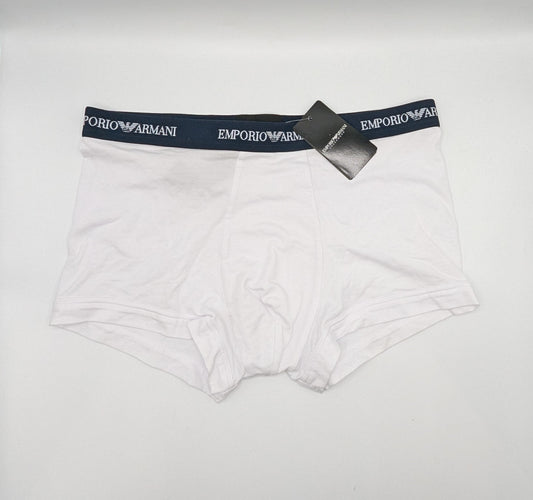 EMPORIO ARMANI Core 1 Boxer Short - White / Navy
