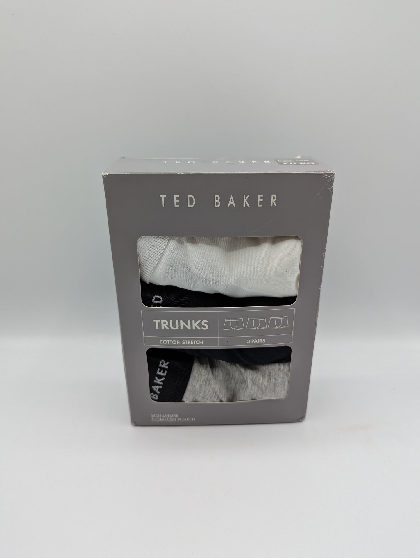 Ted Baker 3-Pack Logo Boxer Briefs Mens - Grey / White / Navy