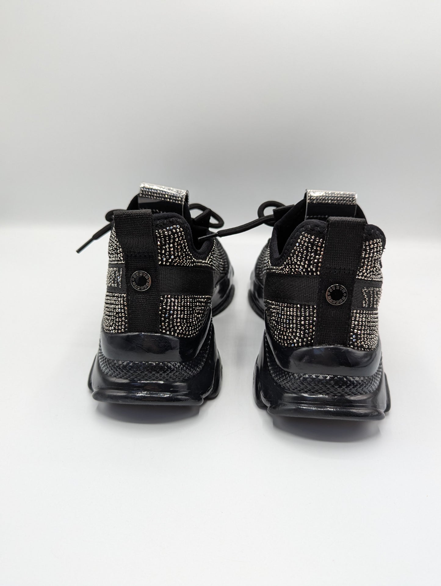 Steve Madden Mysteria Trainers - Black / Silver