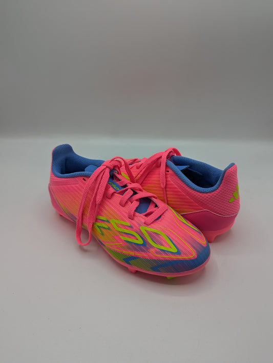 Adidas F50 League Childrens Firm Ground Football Boots - Pink