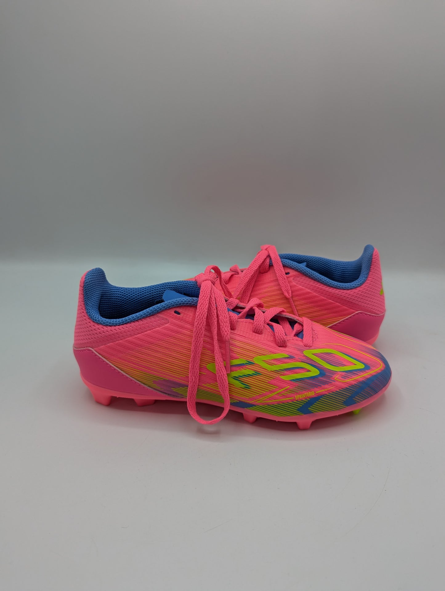 Adidas F50 League Childrens Firm Ground Football Boots - Pink