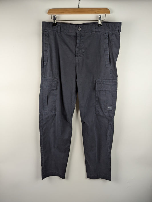 Boss Sisla-7-Mens Cargo Jeans - Dark Blue