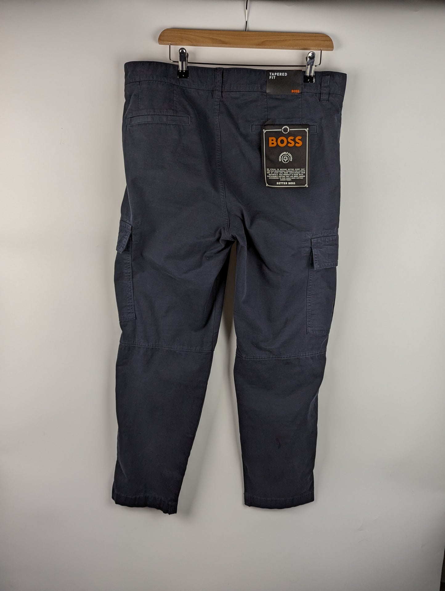 Boss Sisla-7-Mens Cargo Jeans - Dark Blue