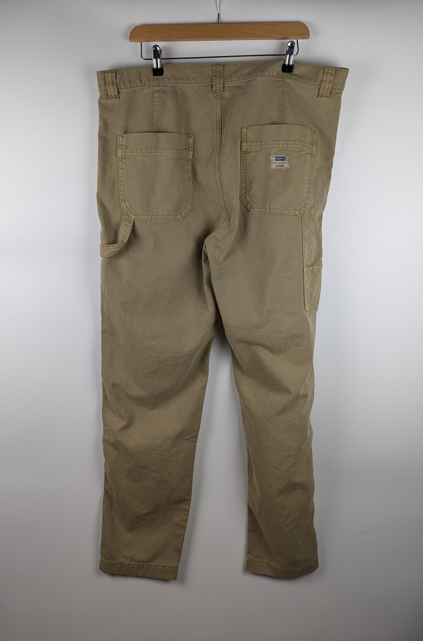 Hugo Gioro242D Mens Cargo Trousers - Beige