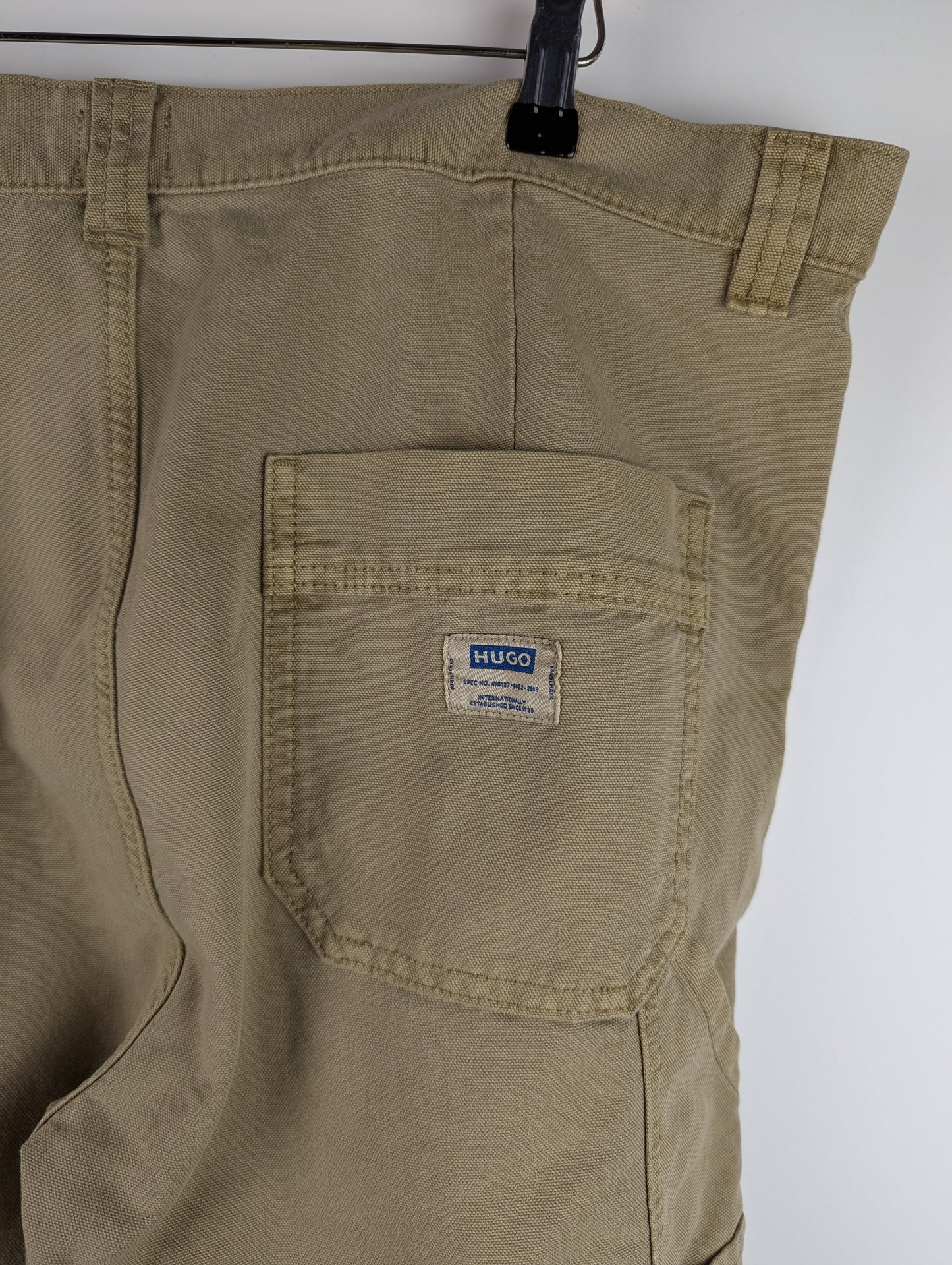 Hugo Gioro242D Mens Cargo Trousers - Beige