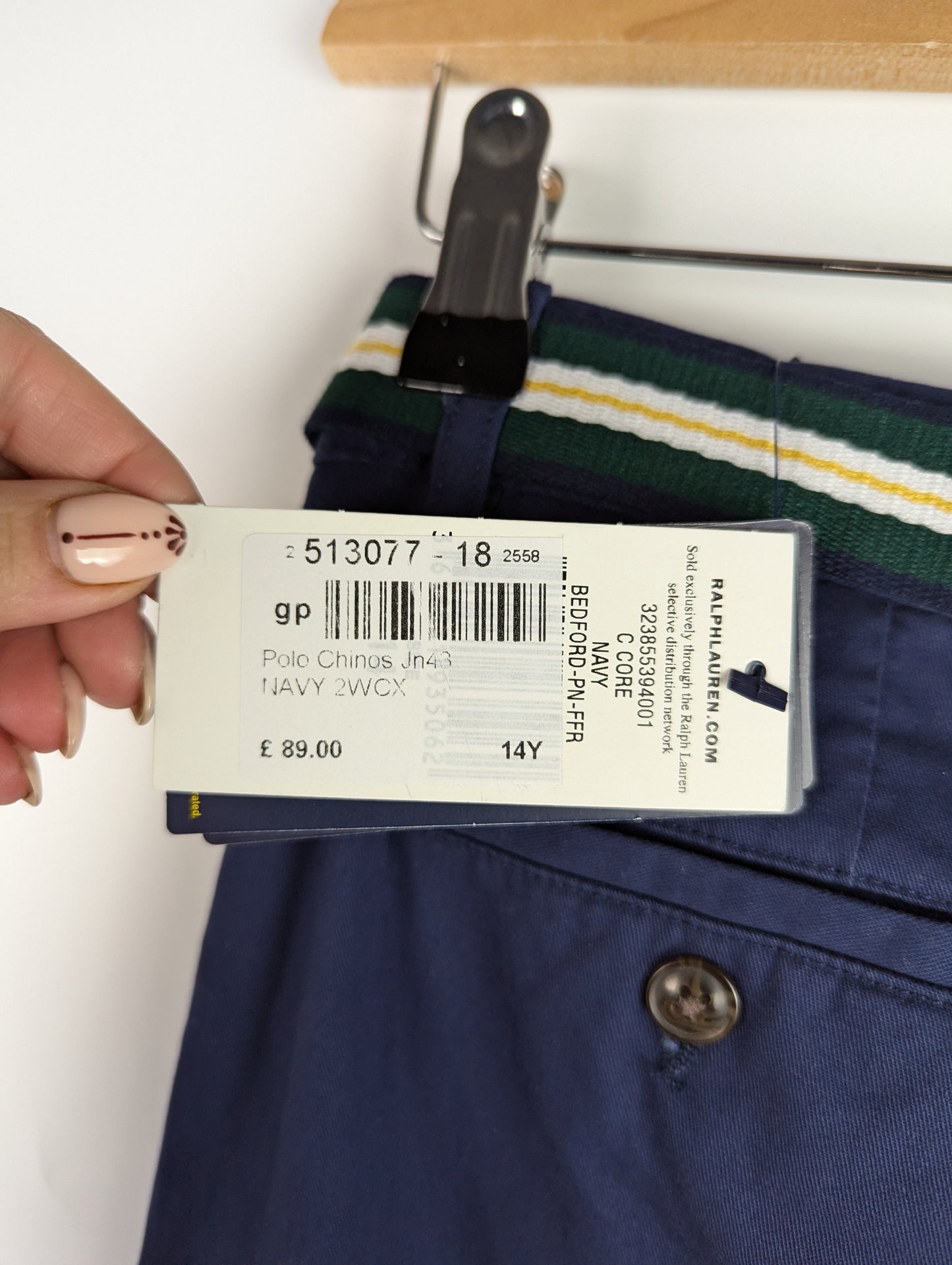 POLO RALPH LAUREN Chino Trousers Juniors - Navy