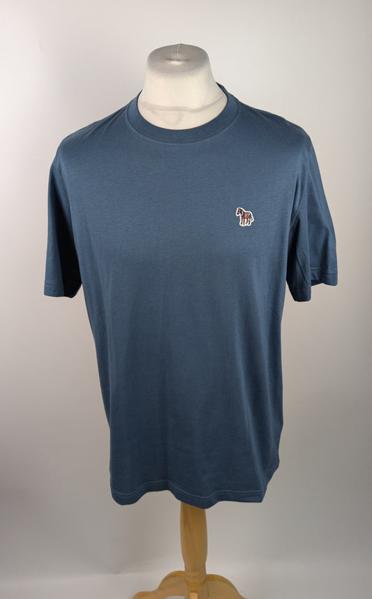 PS PAUL SMITH Zebra Crew Neck T-Shirt - Blue