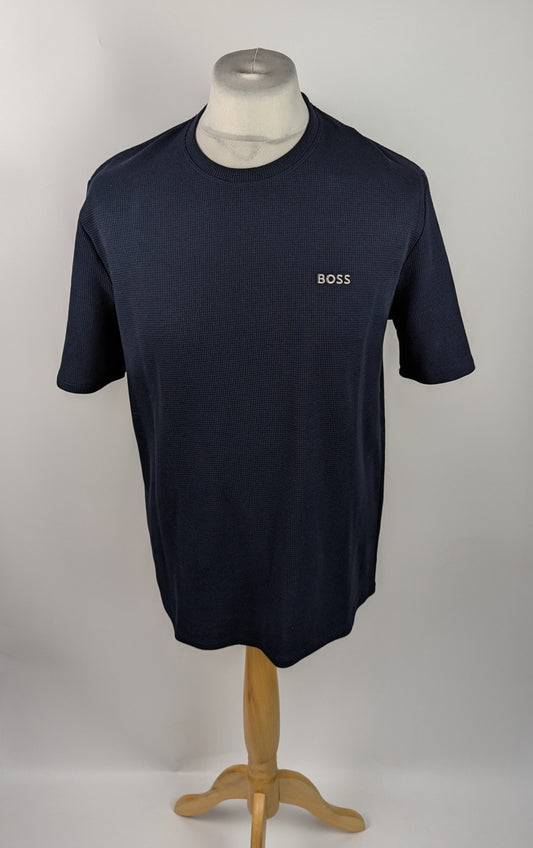 boss waffle tee Mens T-shirt - Navy