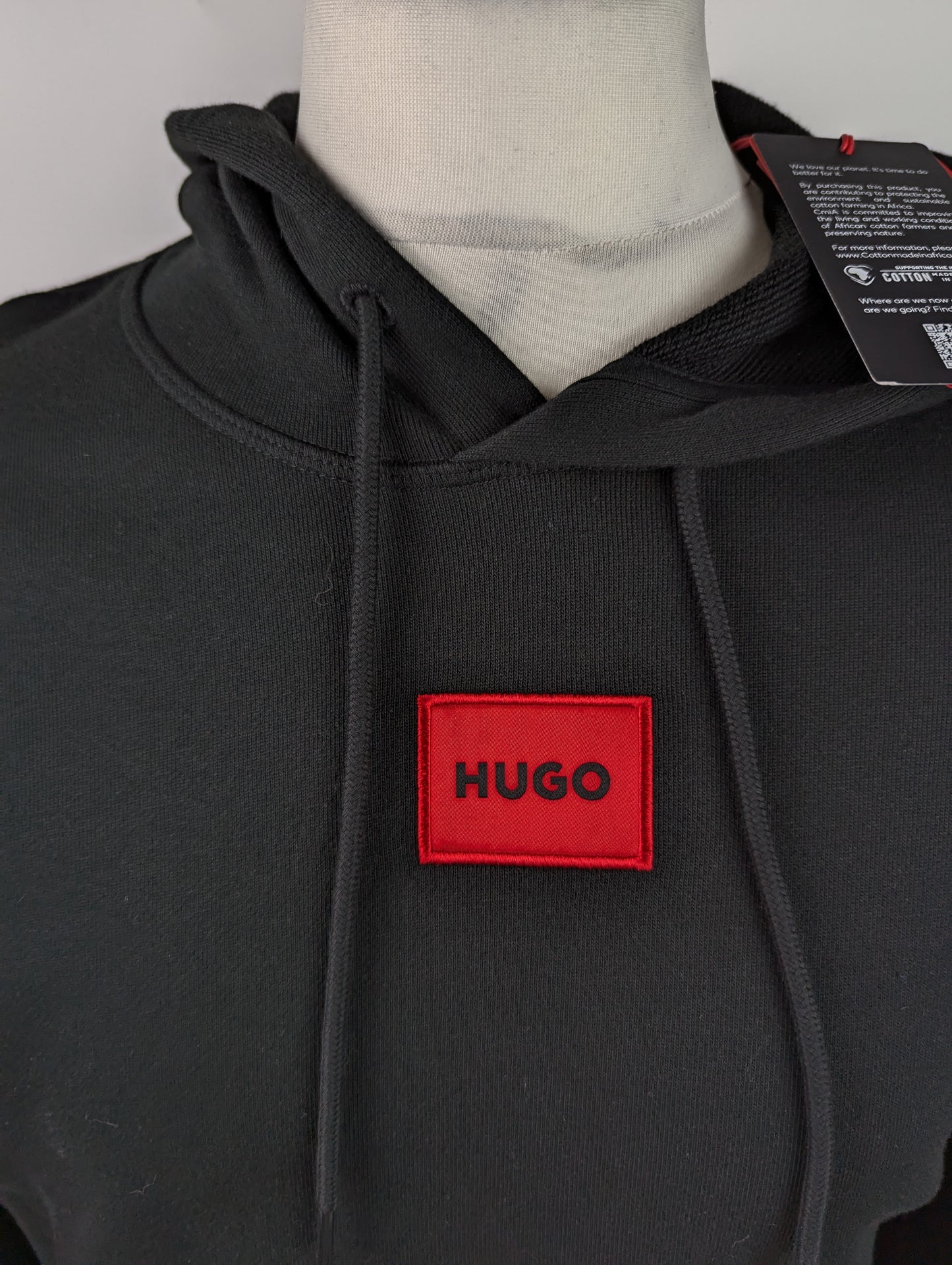 HUGO Mens Daratschi Hoodie - Black