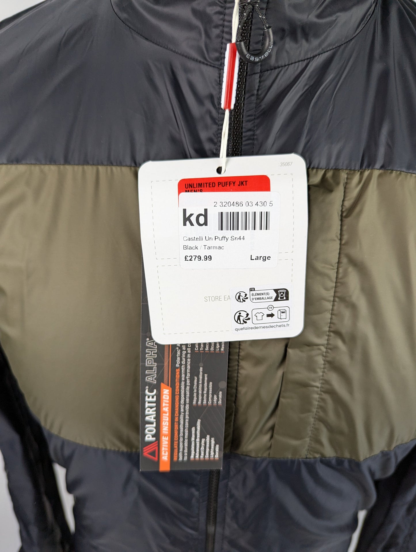 Castelli Unlimited  Mens Puffy Jacket - green
