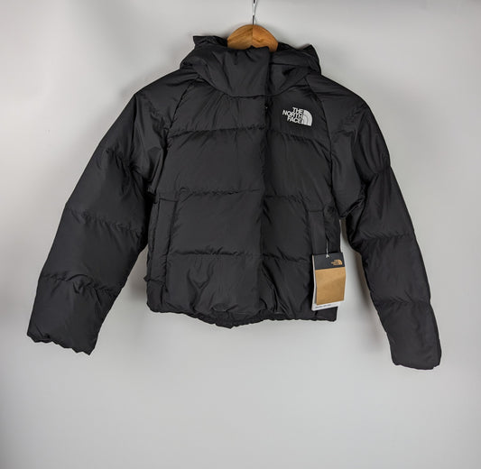 The North Face Down Hooded Jacket Girls- Black