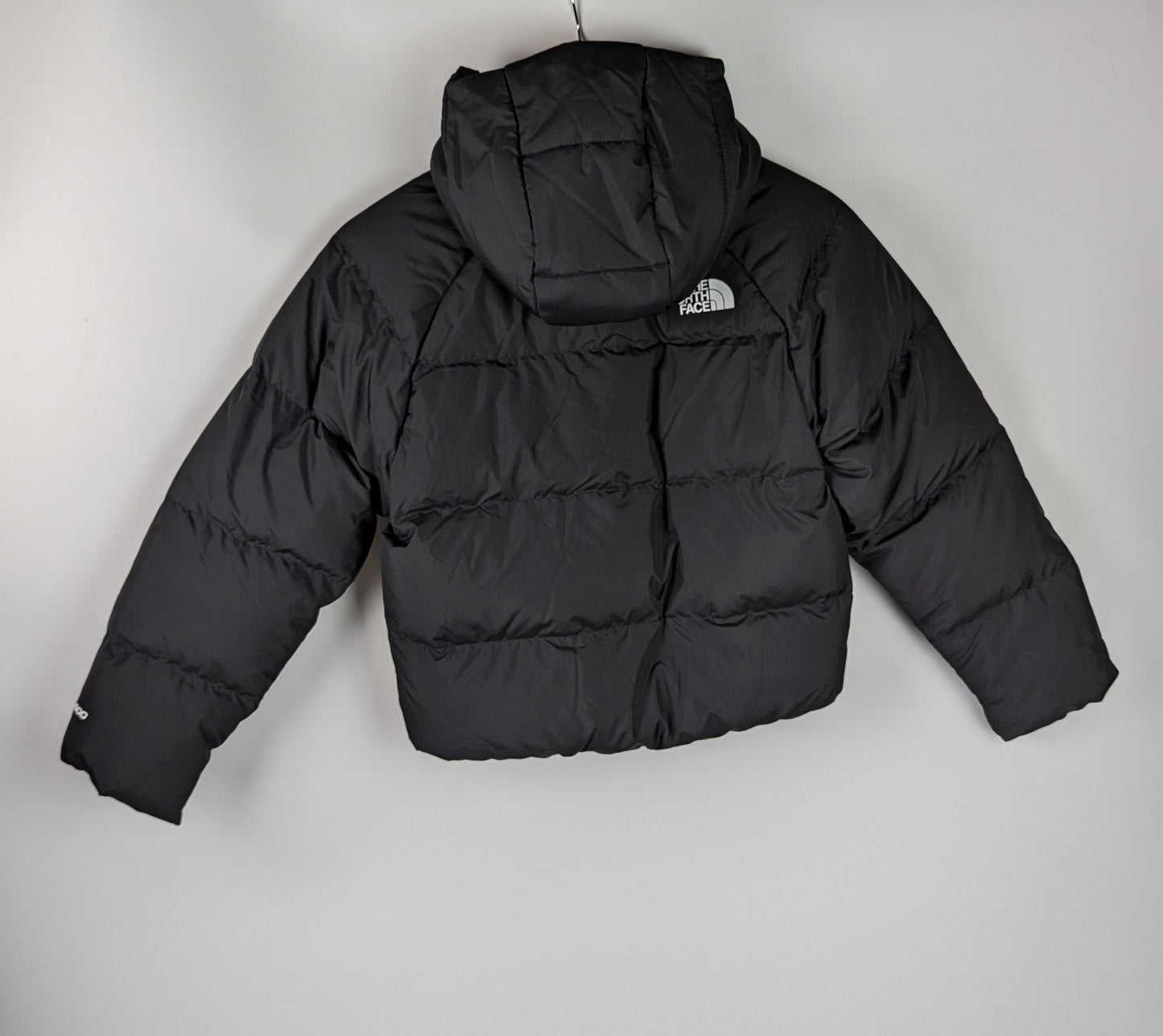 The North Face Down Hooded Jacket Girls- Black
