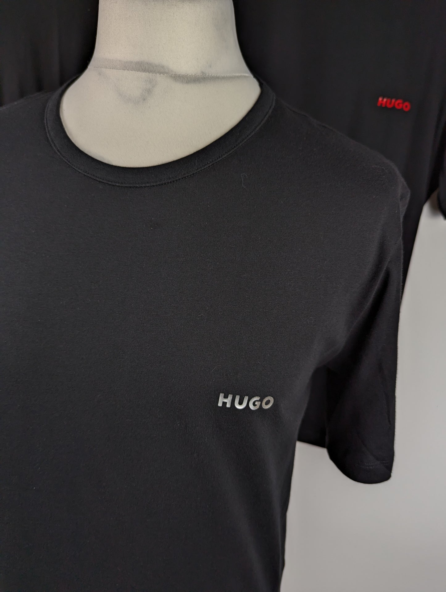 HUGO Mens T-Shirt x3 Pack - Black