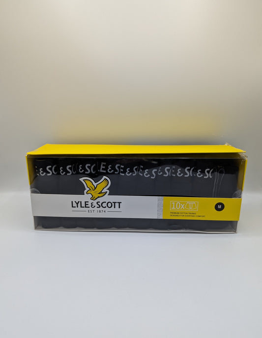 Lyle And Scott x10 pack Core Boxer Trunks - Black