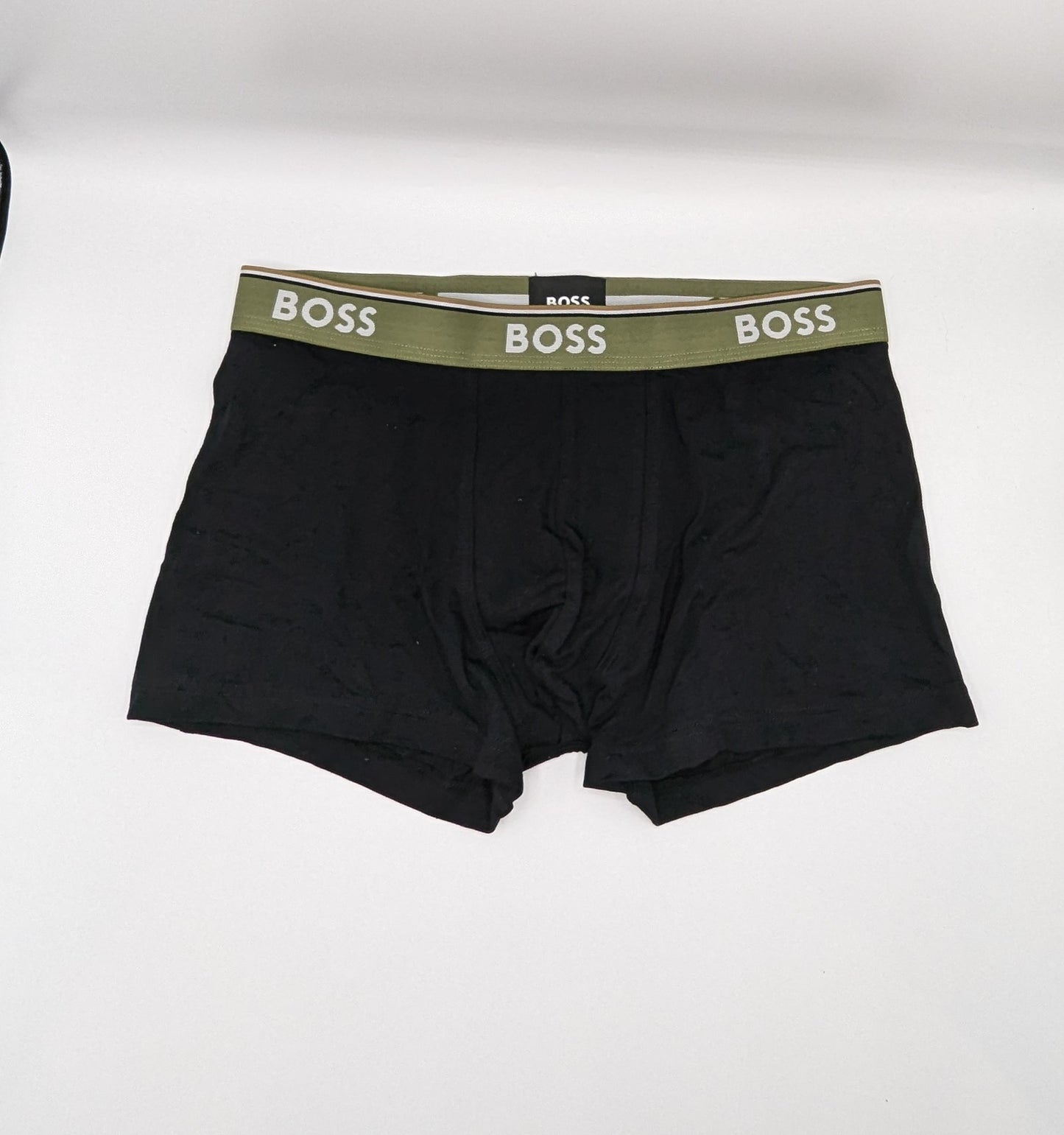 Boss 2 Pack Mens Boxer Briefs - Black/ Green
