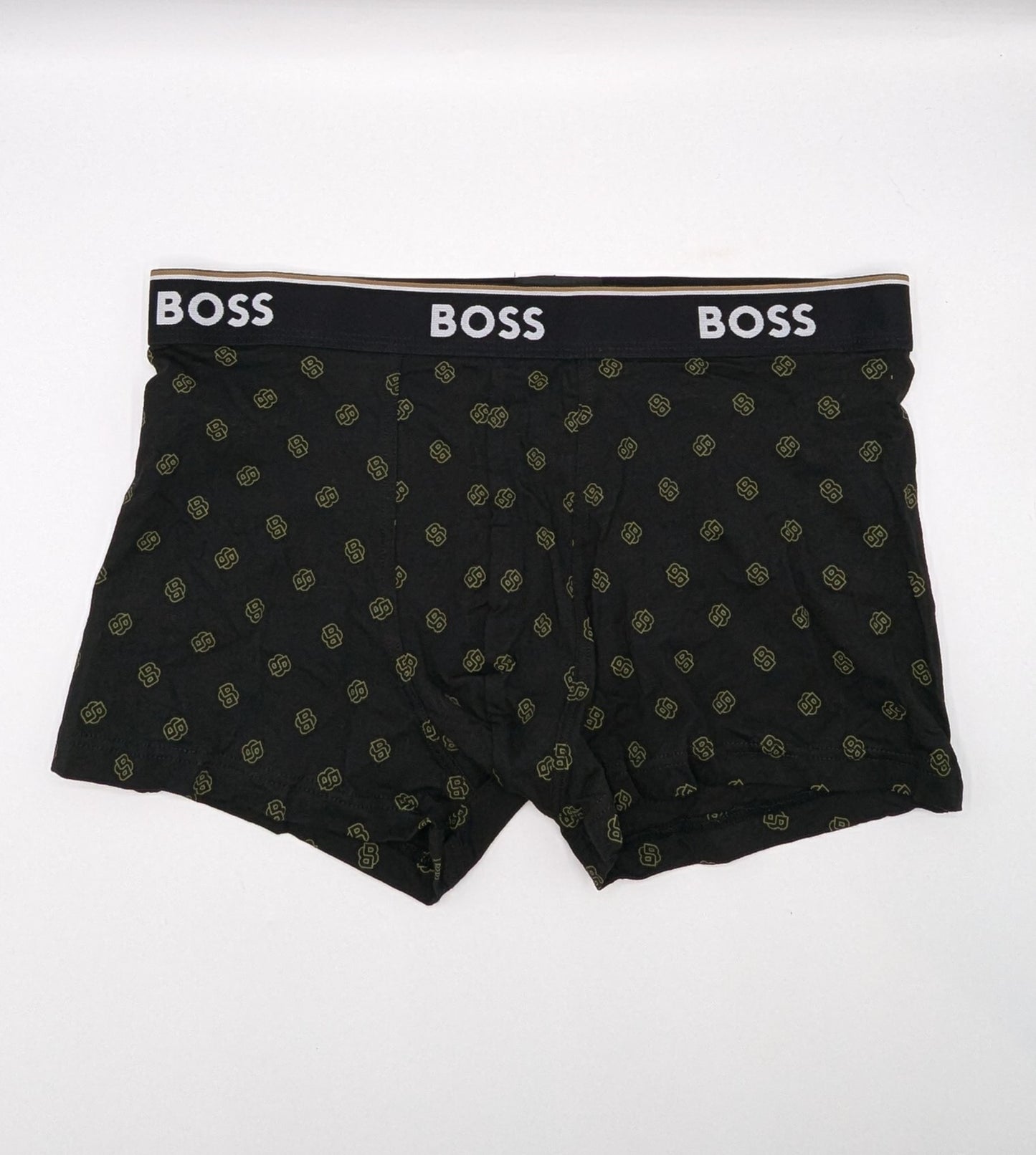 Boss 2 Pack Mens Boxer Briefs - Black/ Green