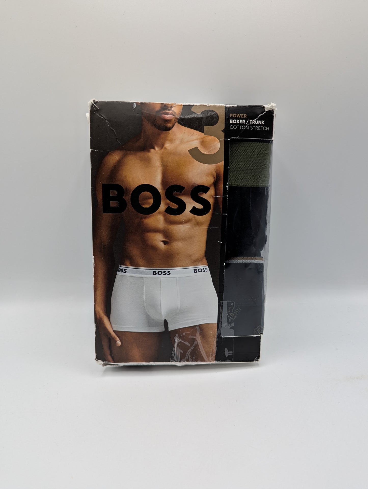 Boss 2 Pack Mens Boxer Briefs - Black/ Green