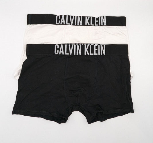 Calvin Klein IP 2 Pack Boxer Trunks Junior Boys - White / Black