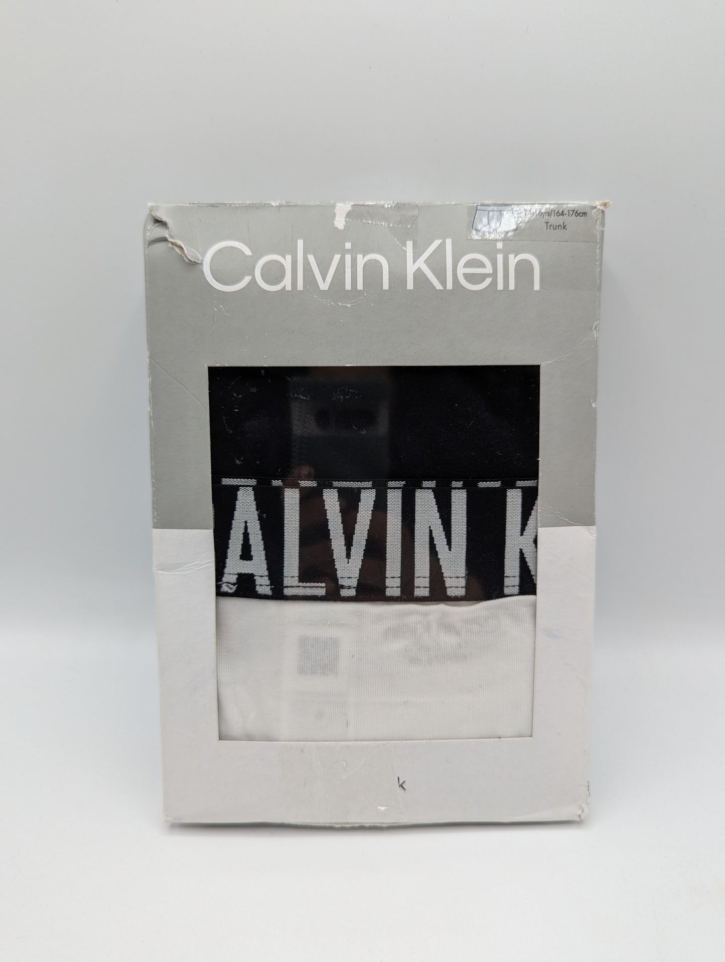 Calvin Klein IP 2 Pack Boxer Trunks Junior Boys - White / Black