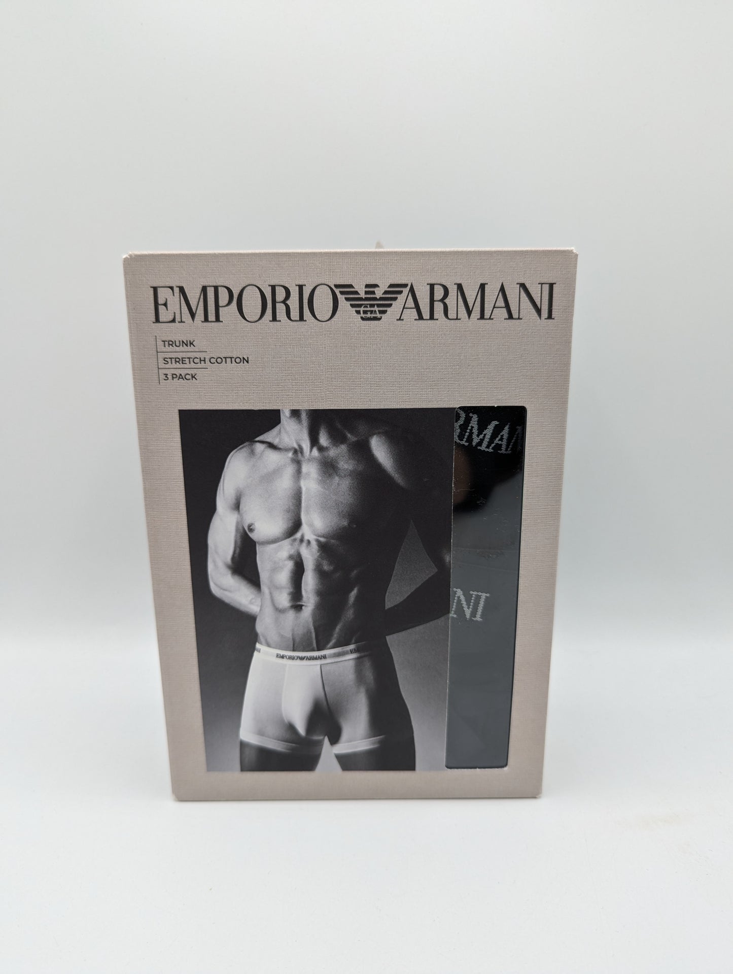 Emporio Armani 3 Pack Bottom Boxers - Black