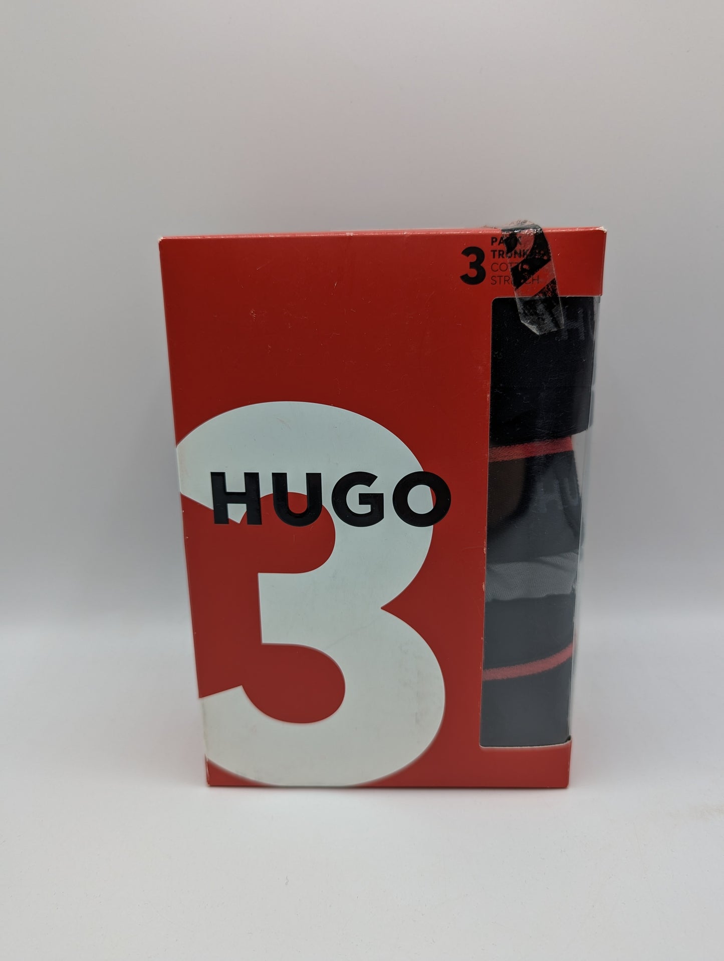 Hugo Men's 3 Pack Trunks - Black / Grey / Green