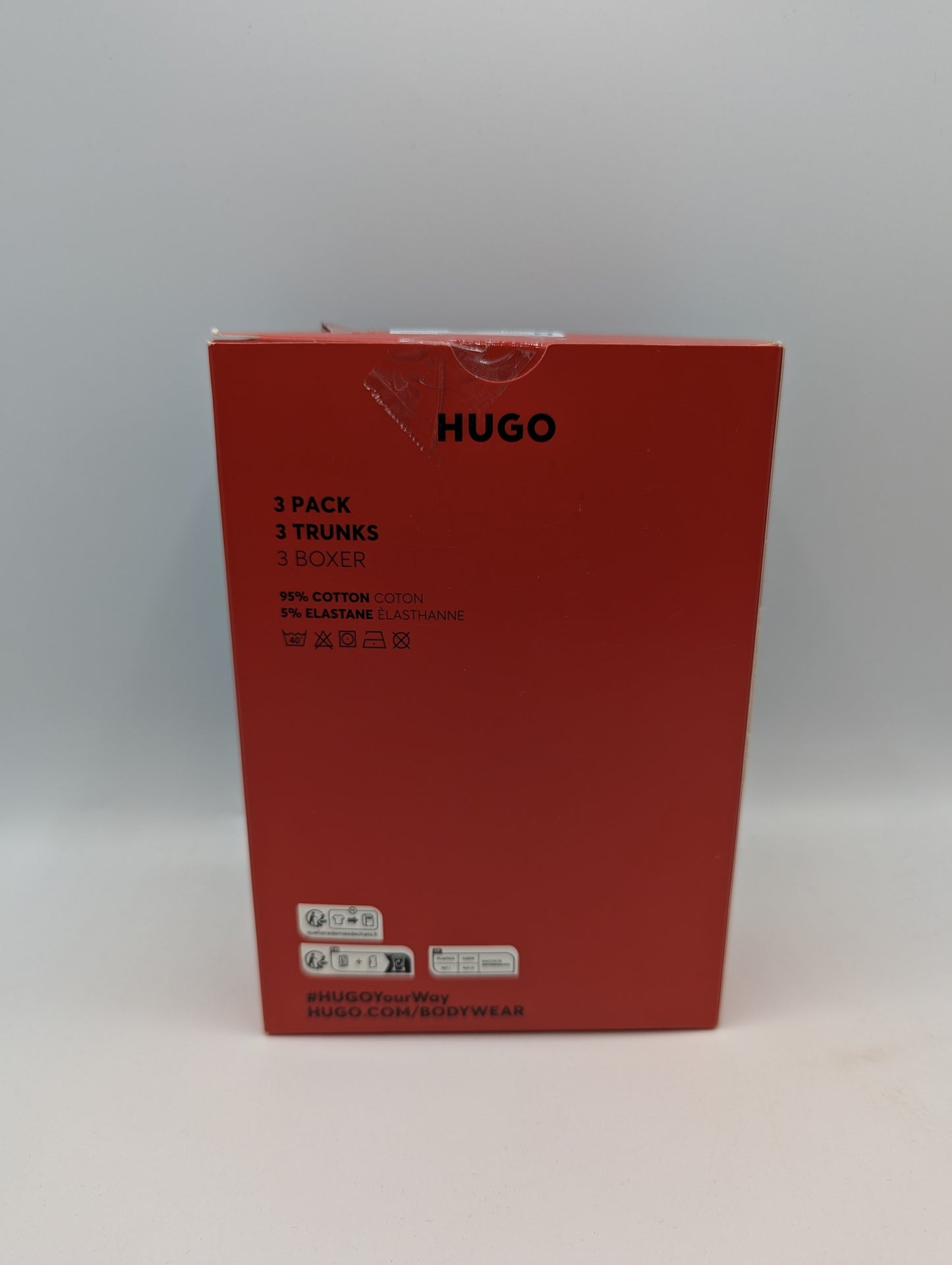 Hugo Men's 3 Pack Trunks - Black / Grey / Green