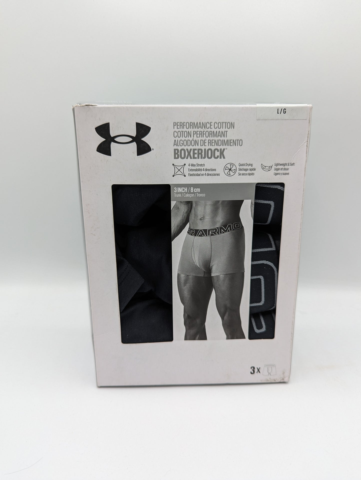 Under Armour Workout Boxers 3-Pack Mens - Black