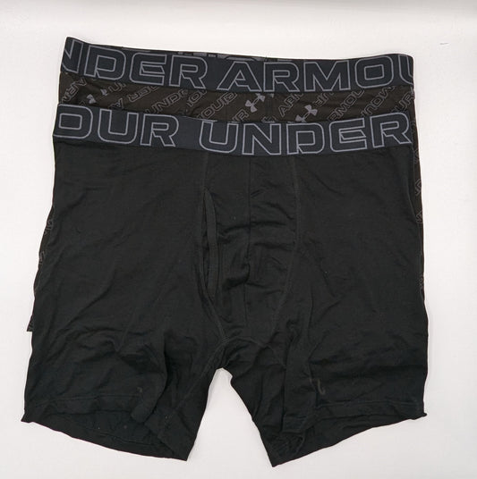 Under Armour Print 6" 2 Pack Boxers - Black