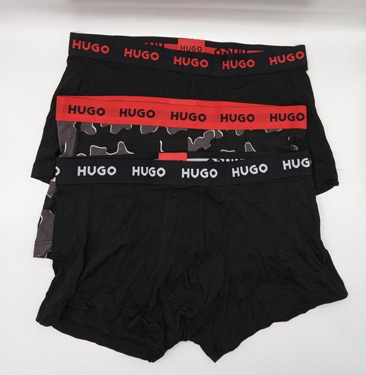 Hugo Men's 3 Pack Trunks - Black