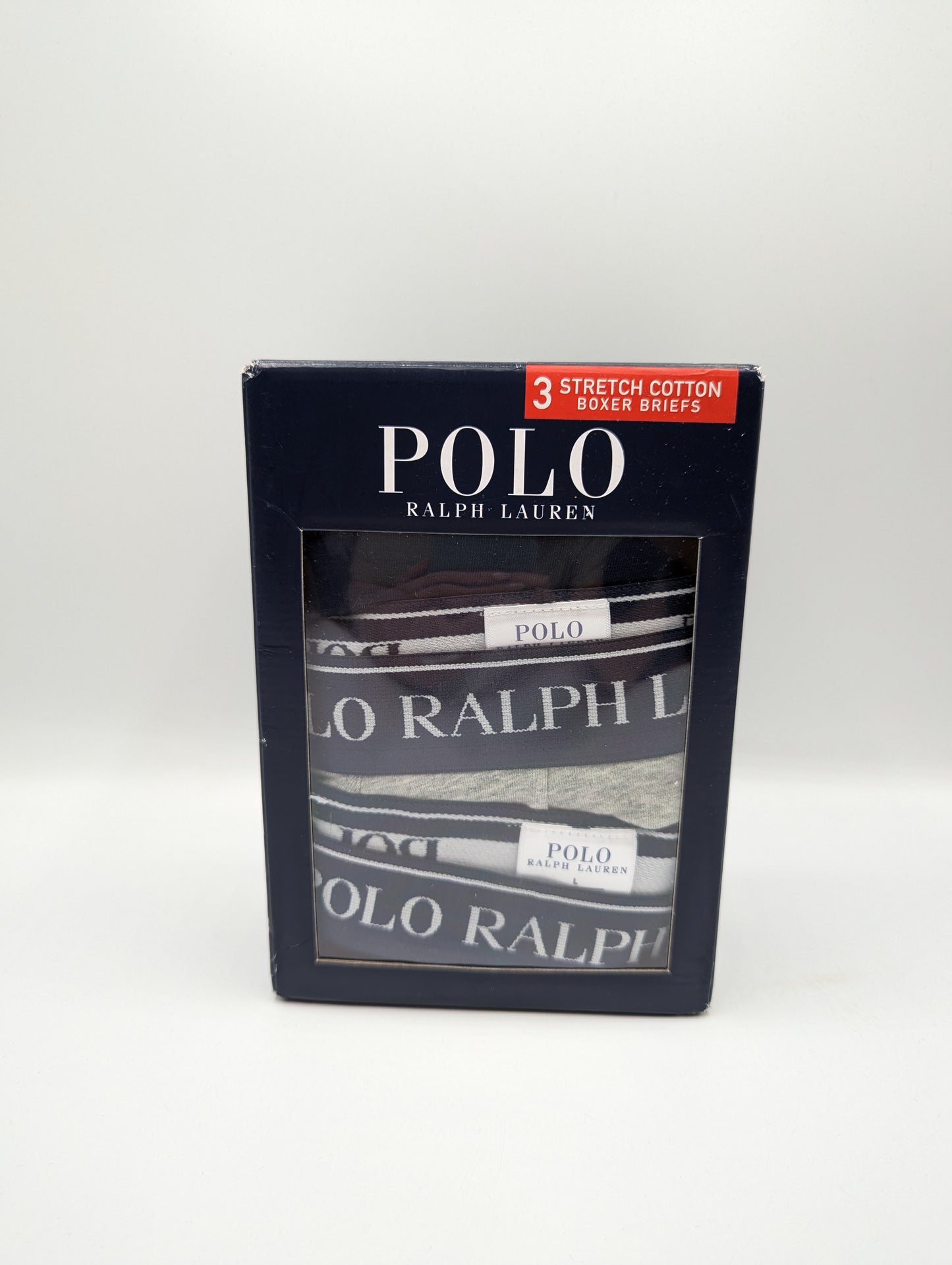 Polo Ralph Lauren Stretch-Cotton Classic Trunks 3 pack - Blue / Grey / Burgundy
