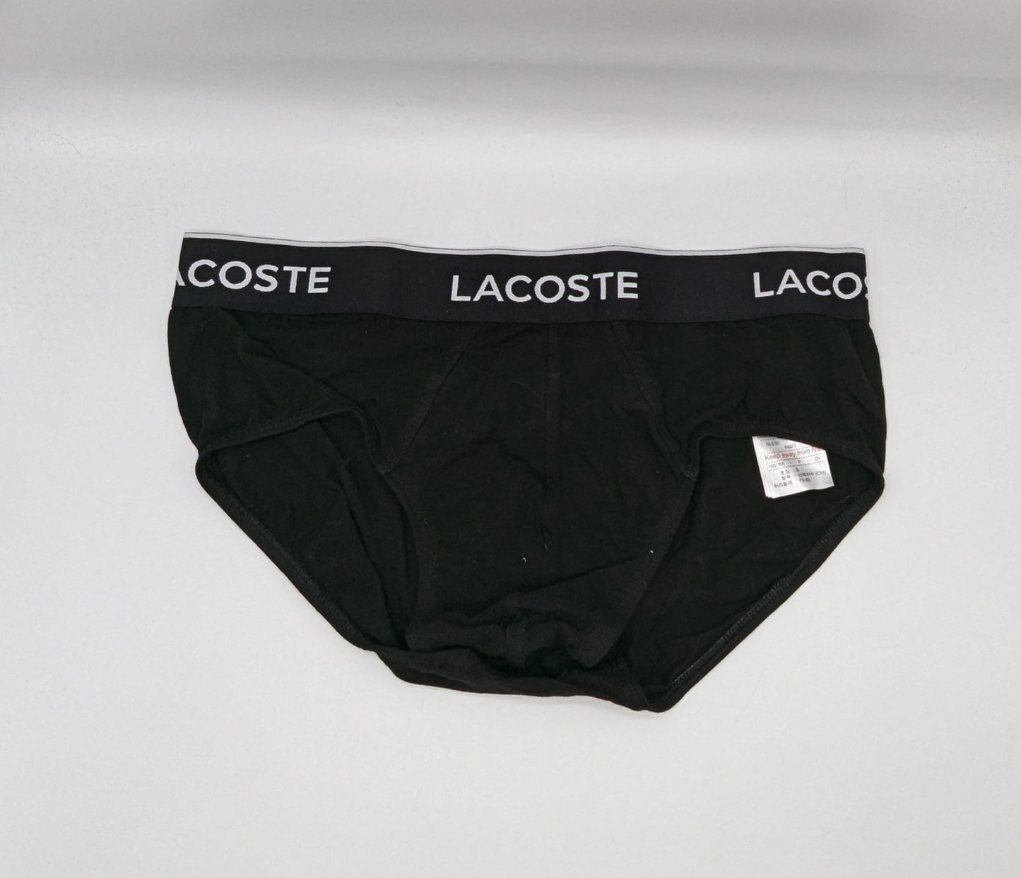 Lacoste Mens 2 Pack Briefs - Black / grey