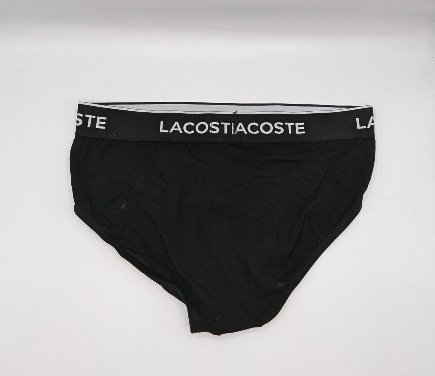 Lacoste Mens 2 Pack Briefs - Black / grey