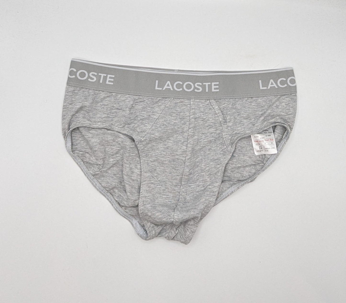 Lacoste Mens 2 Pack Briefs - Black / grey