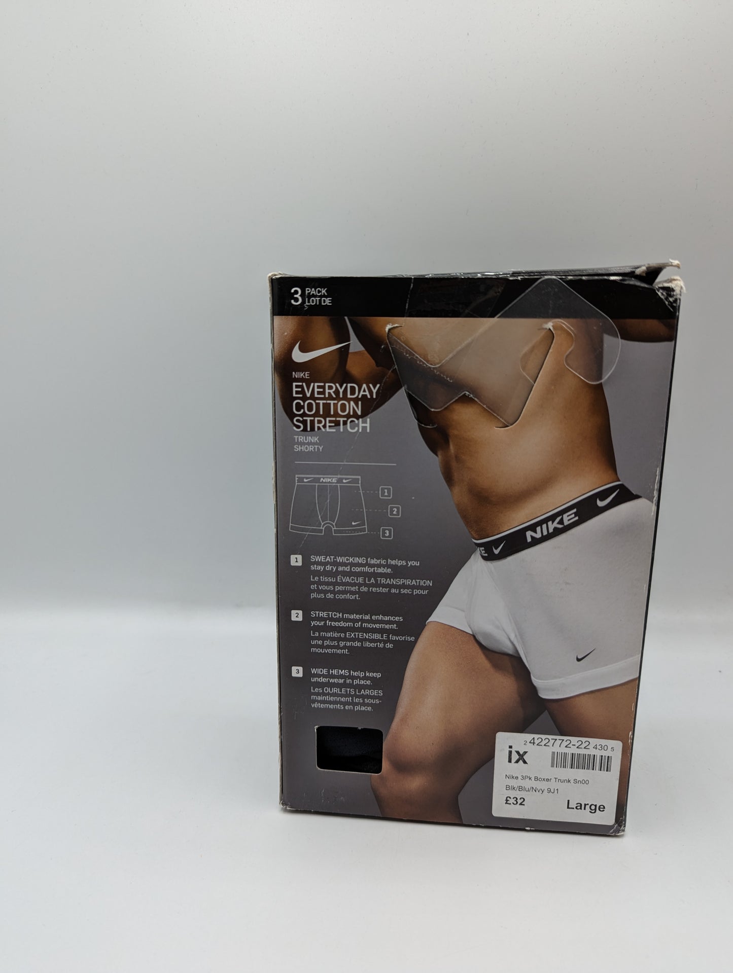 Nike 2 Pack Everyday Cotton Trunks Mens - Black / Navy
