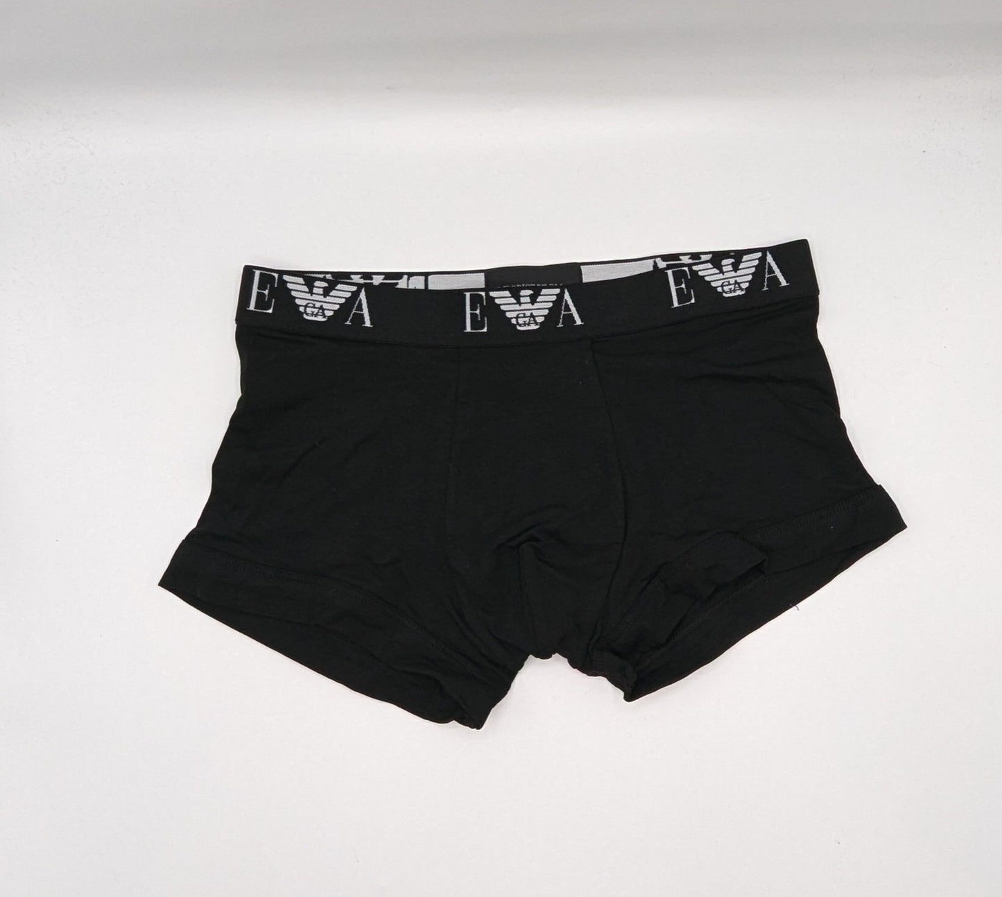 EMPORIO ARMANI Monogram 2 Pack Boxer Shorts - Black
