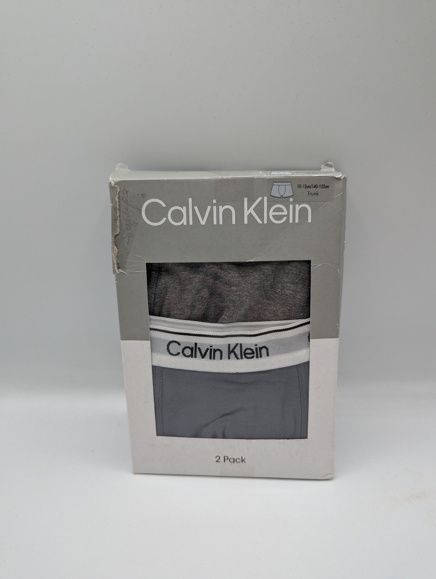 Calvin Klein 2 Pack Boxer Shorts Junior Boys - Charcoal / Grey