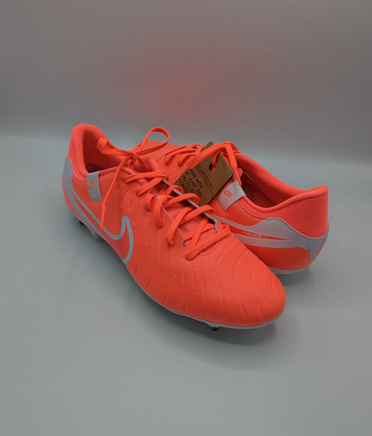 Nike Tiempo Legend 10 Academy Adults Soft Ground Football Boots - Red / White