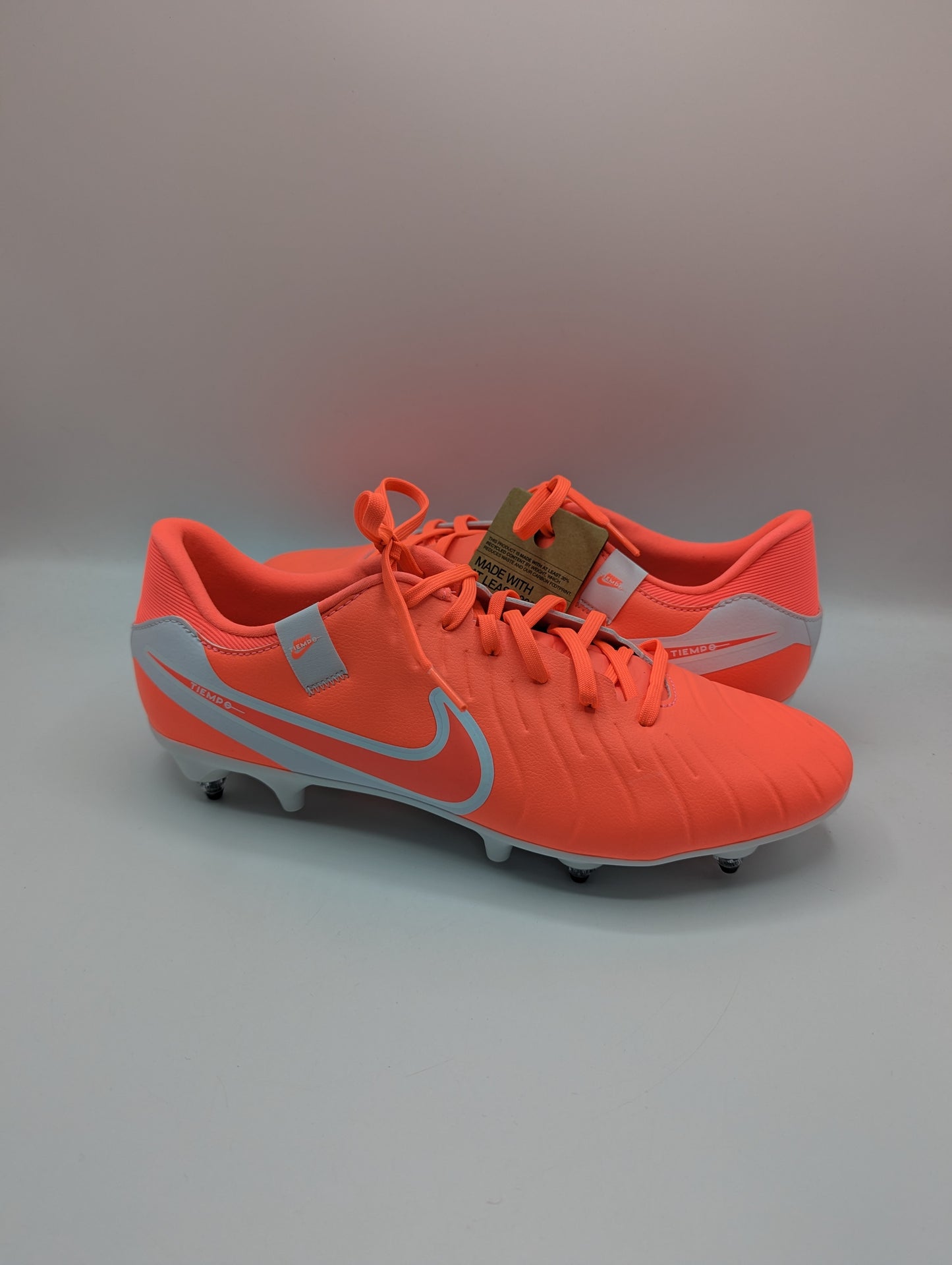 Nike Tiempo Legend 10 Academy Adults Soft Ground Football Boots - Red / White