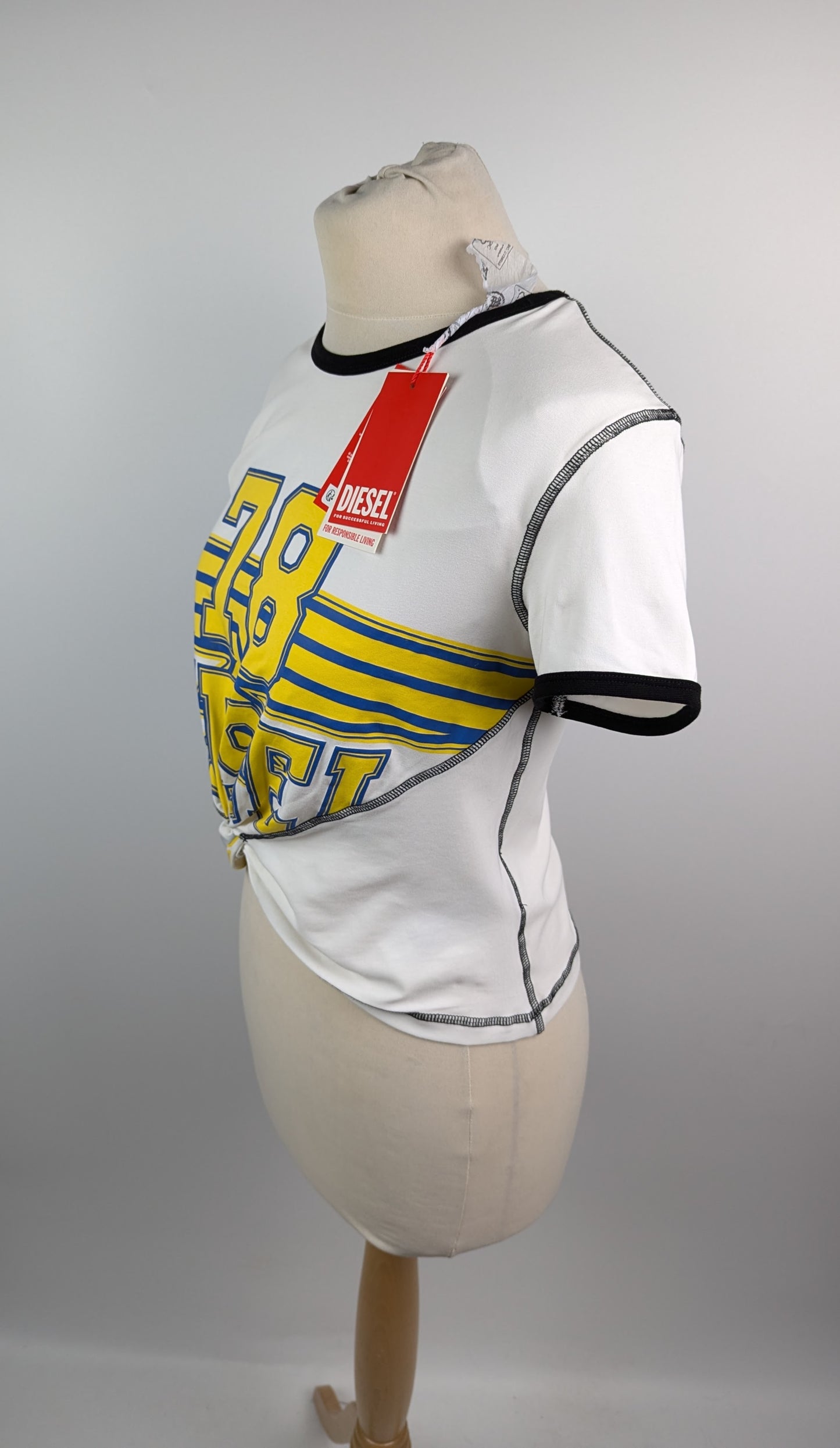 Diesel Womens T-Lison Twisted Tank Top - White