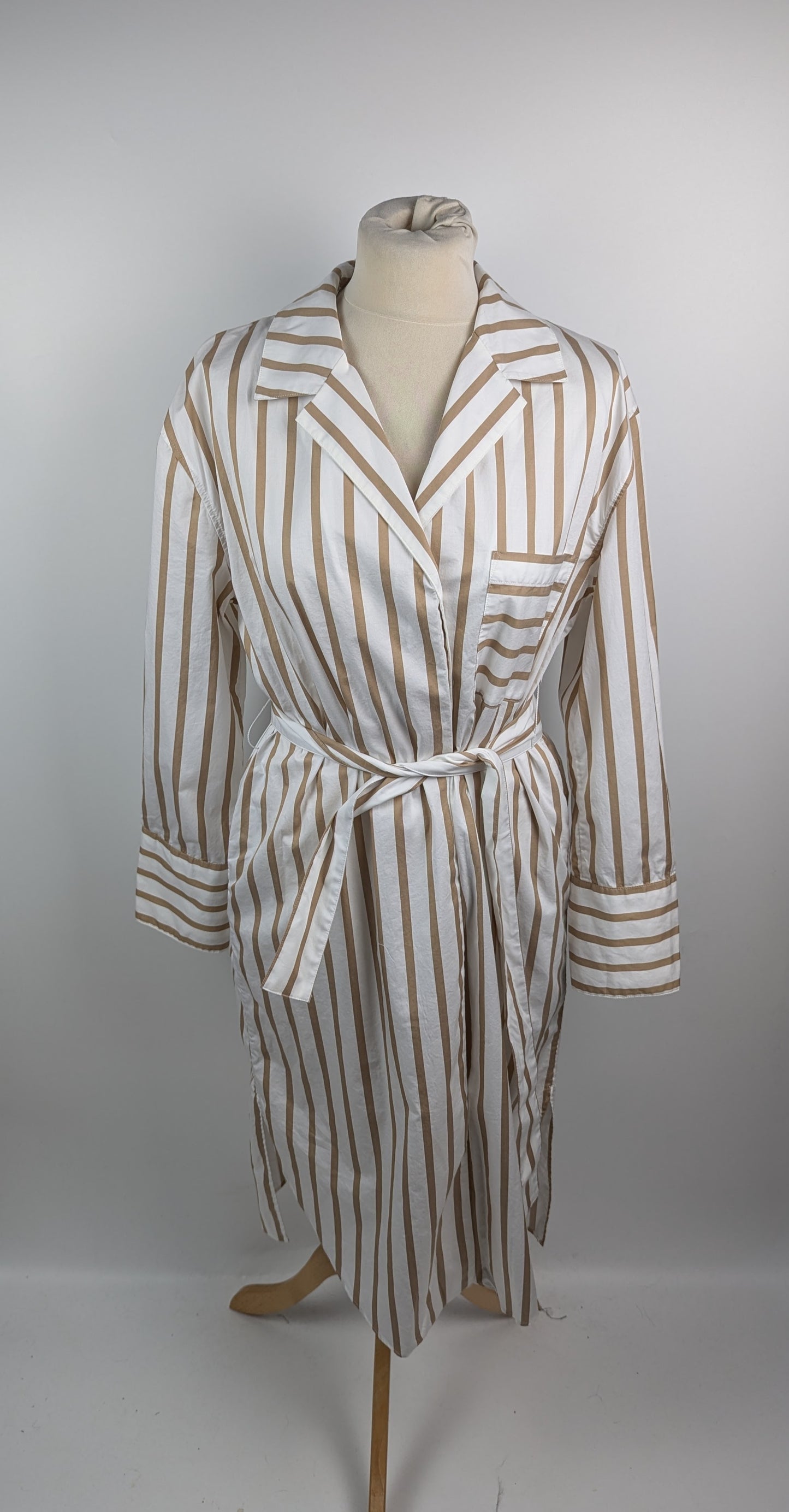 Hugo Boss Womens C_Disso Dress - Beige / White